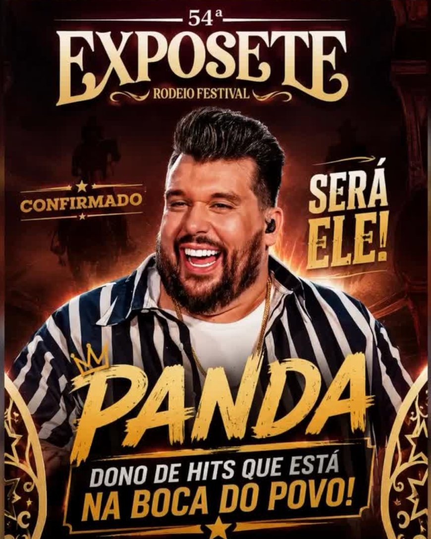 Cantor Panda é confirmado na 54ª Exposete e reforça grade de shows em Sete Lagoas
