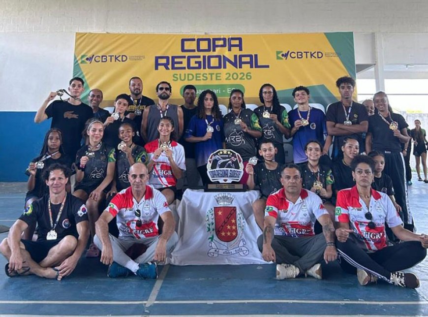 Academia de Sete Lagoas conquista 16 medalhas e é 3ª colocada na Copa Regional Sudeste de Taekwondo