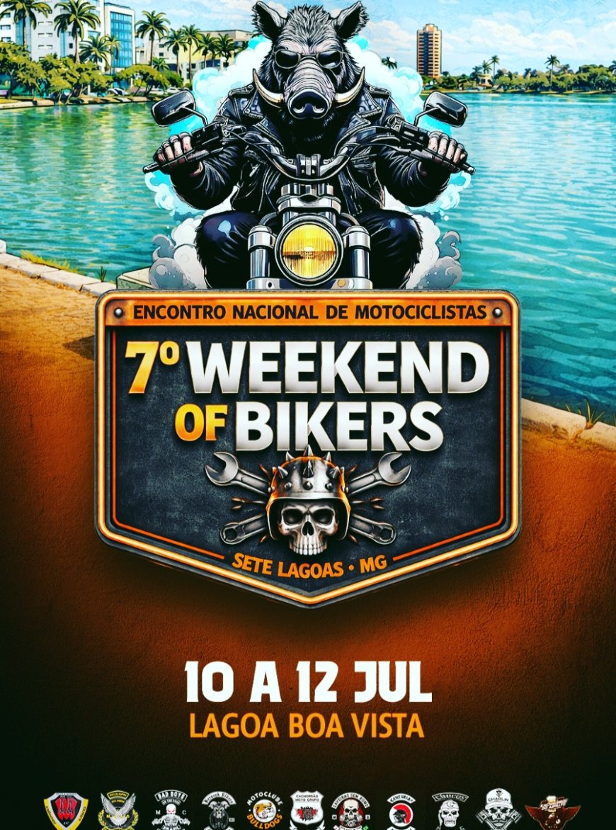 Sete Lagoas recebe 7ª edição do Weekend of Bikers em julho com entrada gratuita