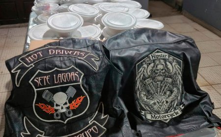 Motoclubes promovem ação solidária e distribuem alimentos e agasalhos em Sete Lagoas